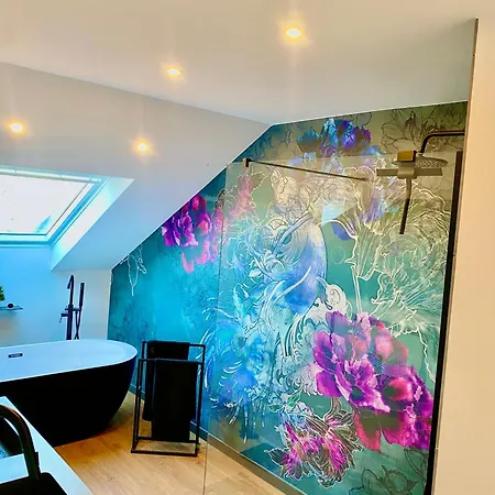 Heaven Homes Xl Fuer 6 - Wohlfuehloase Auf 2 Etagen Mit Badewanne 아파트 바트캄베르크